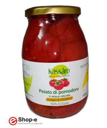Tomate bio pelée en eau naturelle de 470 grammes