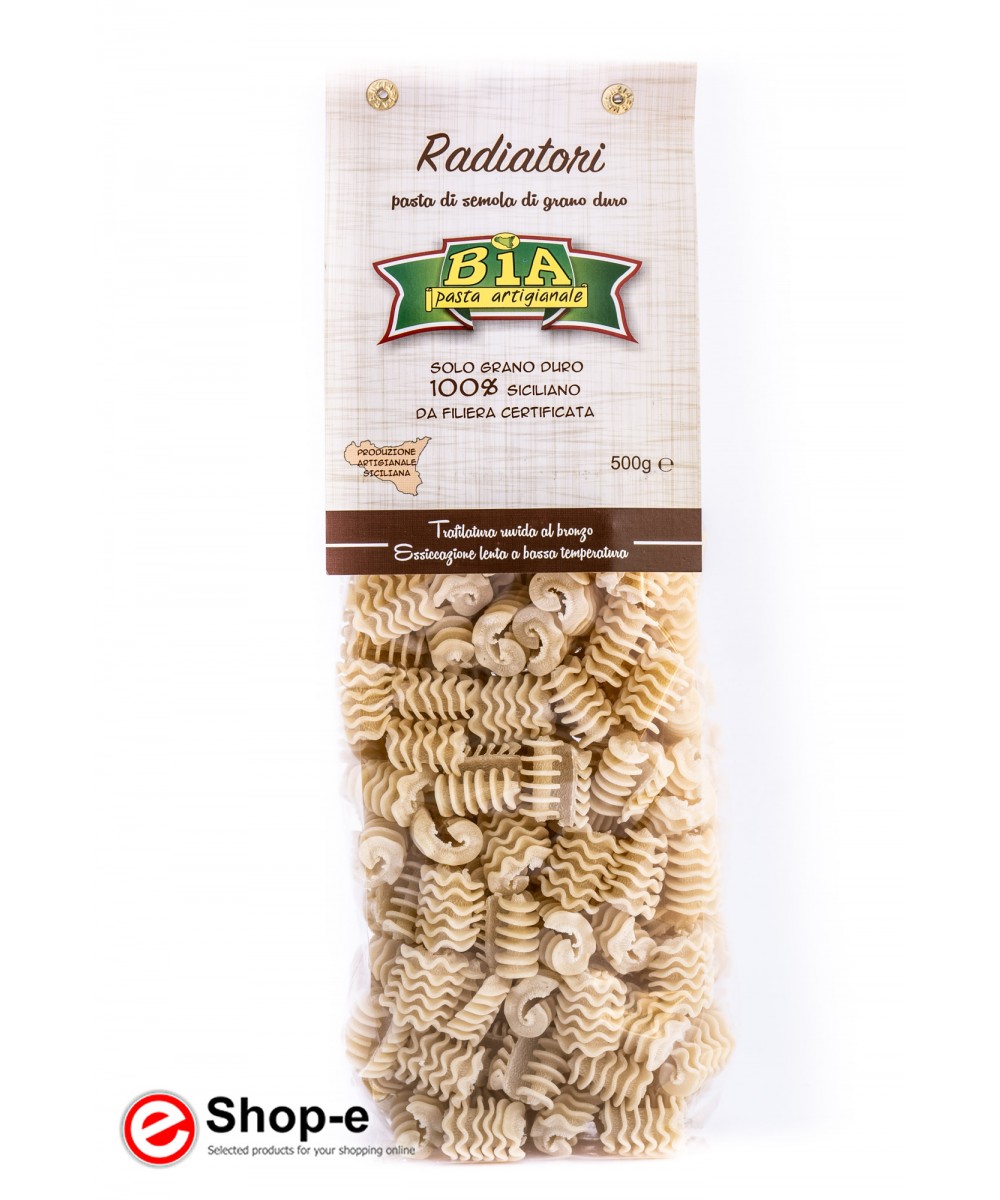 6 kg of artisan pasta Radiatori bronze drawn