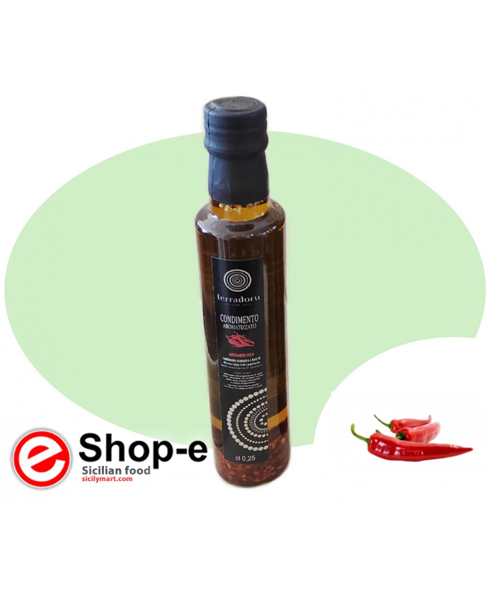 Gewürz auf Basis von nativem Olivenöl extra und Chilipfeffer 250 ml