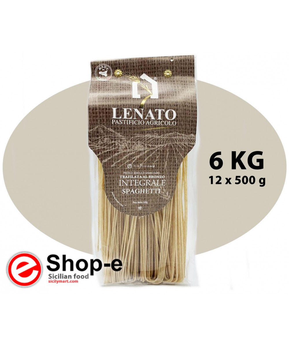 6 kg di spaghetti integrali di grano duro siciliano