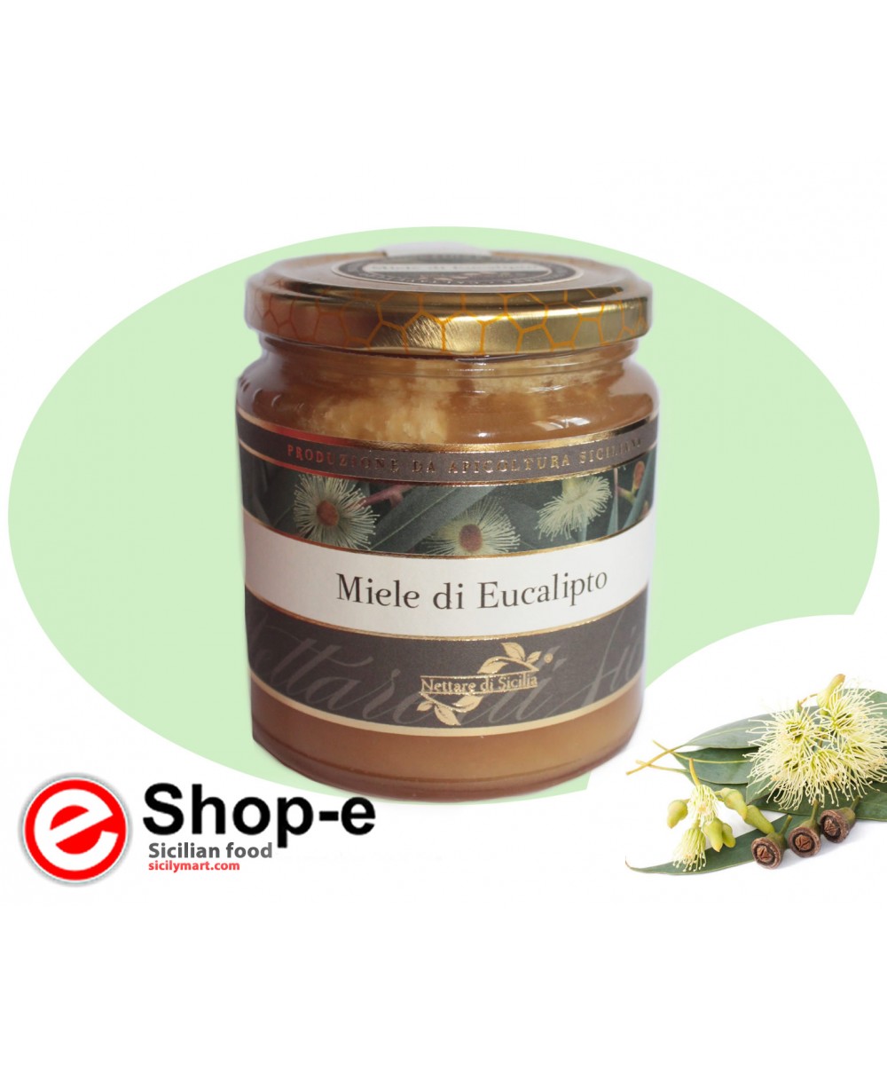 Eucalyptus honey from Sicilian black bee 400 gr