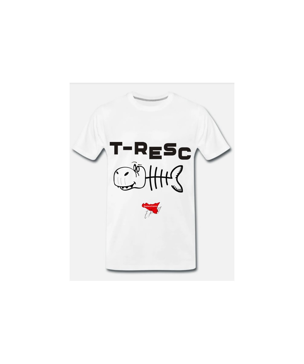 T-RESC Wei�es Original-T-Shirt im Astanchiama-Stil