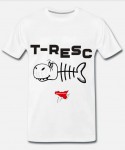 T-RESC Weißes Original-T-Shirt im Astanchiama-Stil
