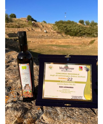 Recognition as the second best Sicilian organic oil of 2022