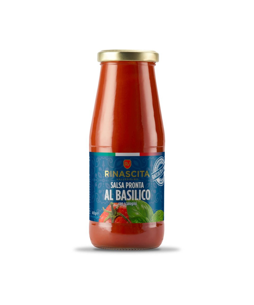 Sauce prête à la tomate siccagno basilic 410g