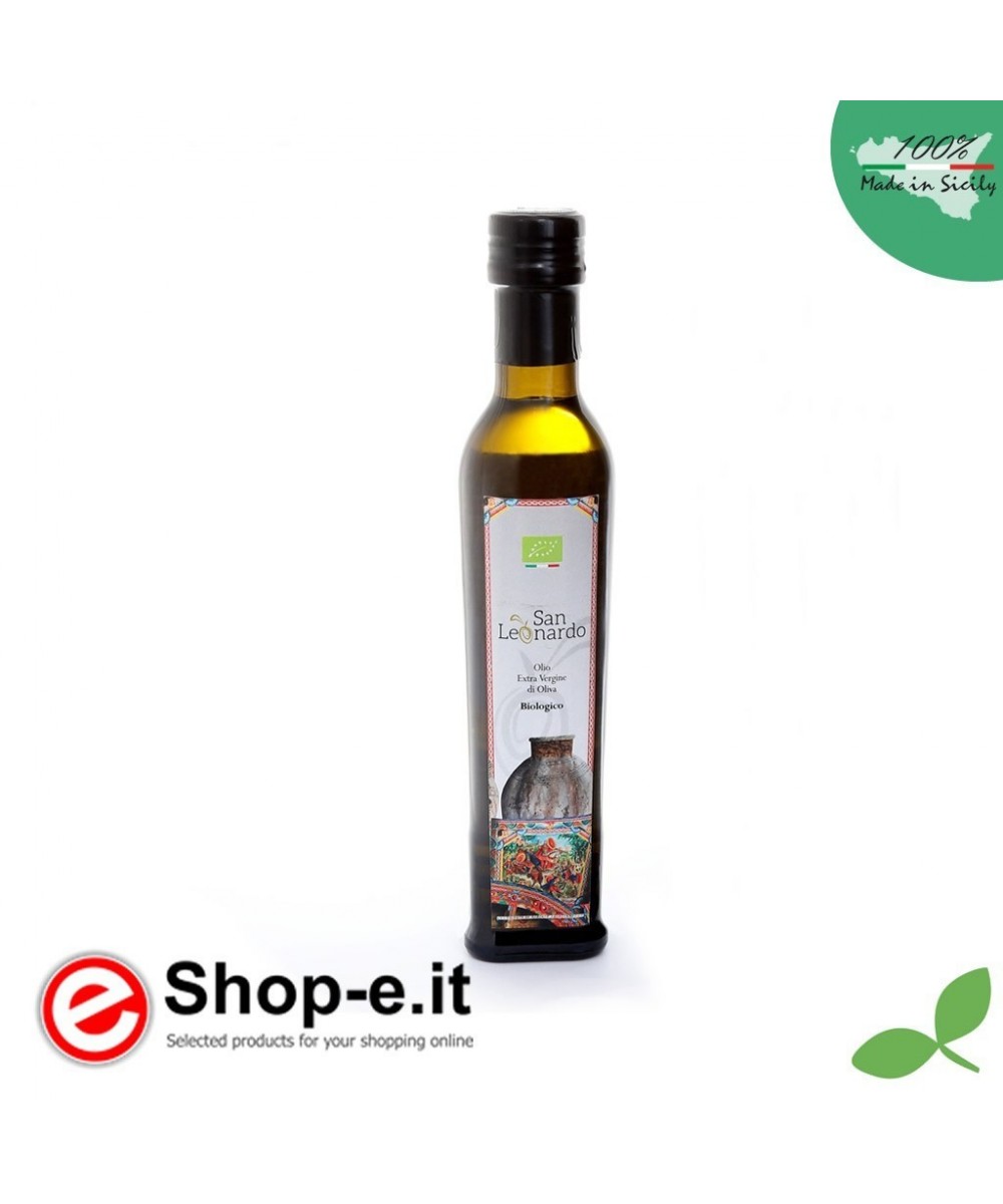0,5 litre d'huile d'olive extra vierge biologique sicilienne