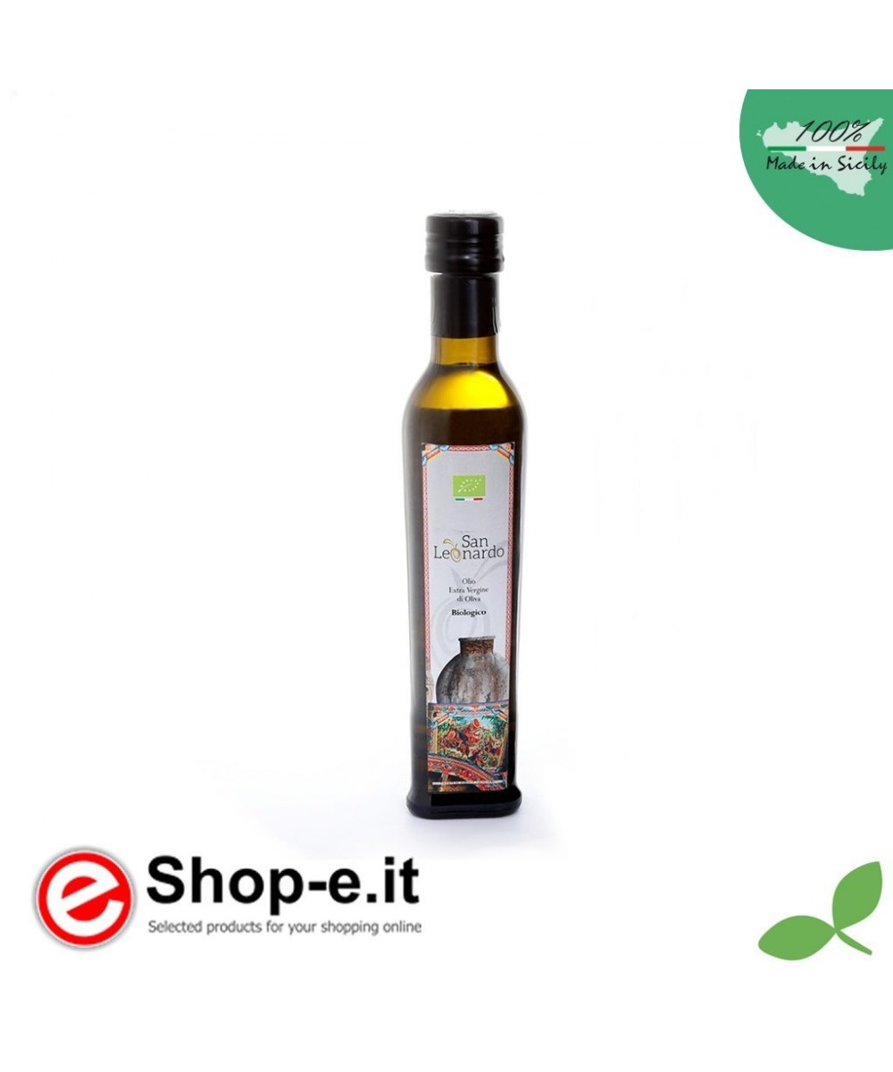 0.25 litri di Olio extra vergine di oliva biologico siciliano
