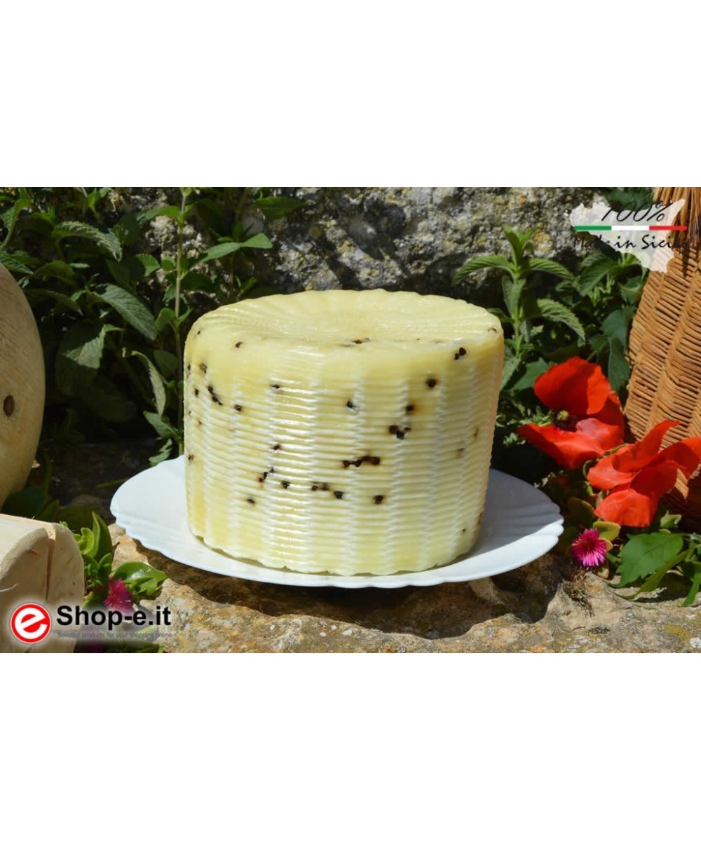 Primo Sale Käse mit Rohmilch und schwarzem Pfeffer von 1 kg